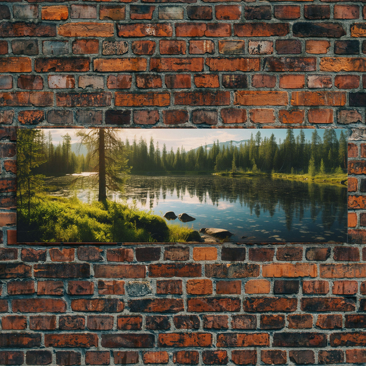 Panoramic of Finnish Lapland In Summer, Extra Large Wall Art, Panoramic Wall Art, Panoramic Print, Landscape Photography, Landscape Print