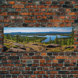 Panoramic of Finnish Lapland In Summer, Extra Large Wall Art, Panoramic Wall Art, Panoramic Print, Landscape Photography, Landscape Print