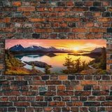 Panoramic of Glacier Bay National Park , Extra Large Wall Art, Panoramic Wall Art, Panoramic Landscape Print, Landscape Photography