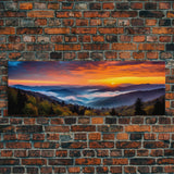 Panoramic of Great Smoky Mountains National Park, Extra Large Wall Art, Panoramic Wall Art, Panoramic Landscape Print, Landscape Photography