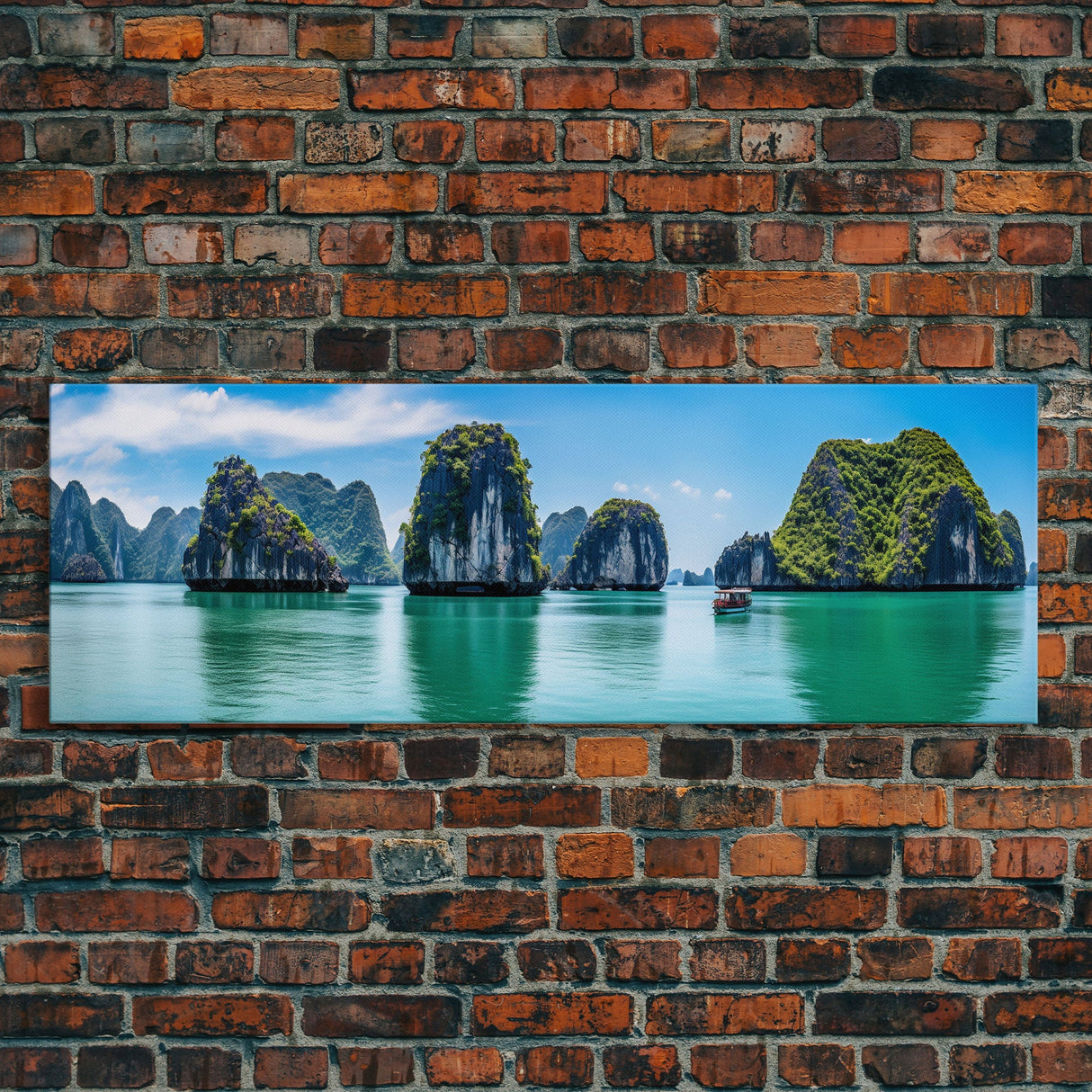 Panoramic of Ha Long Bay Vietnam, Extra Large Wall Art, Panoramic Wall Art, Panoramic Landscape Print, Landscape Photography