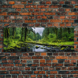 Panoramic Print of Hoh Rain Forest Washington, Extra Large Wall Art, Panoramic Wall Art, Panoramic Landscape Print, Landscape Photography