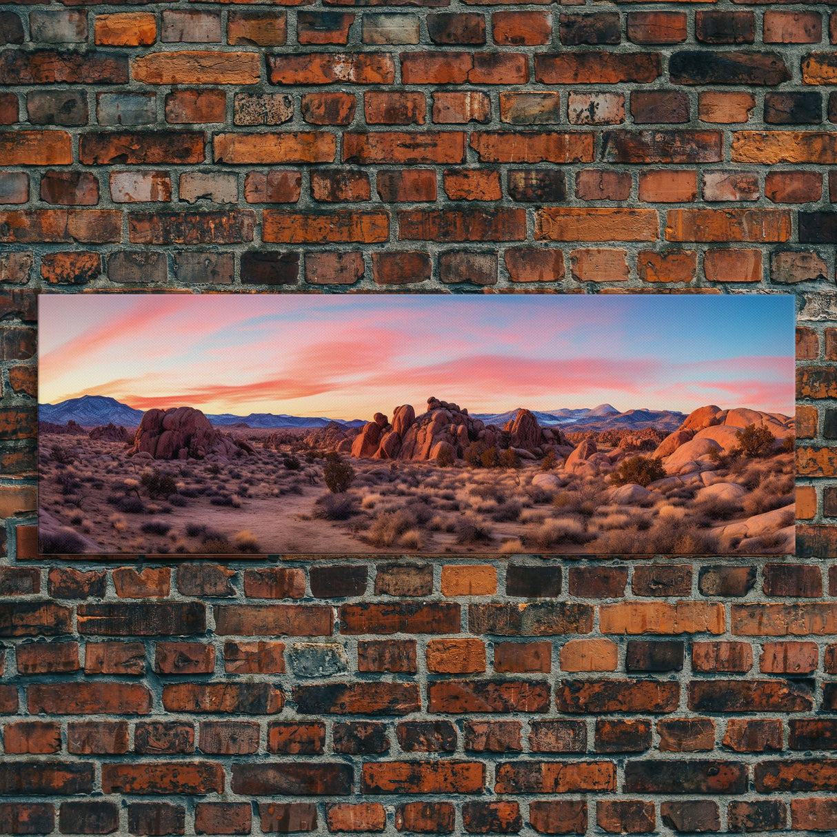 Panoramic of Joshua Tree National Park, Extra Large Wall Art, Panoramic Wall Art, Panoramic Print, Landscape Photography Landscape