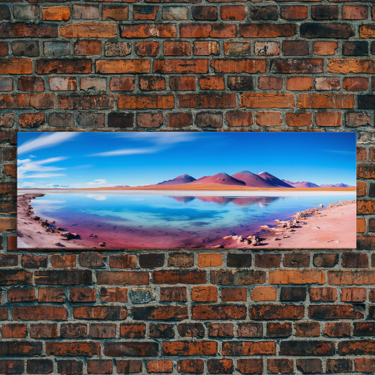 Panoramic Print of Laguna Colorada Salt Flats, Extra Large Wall Art, Panoramic Wall Art, Panoramic Landscape Print, Landscape Photography