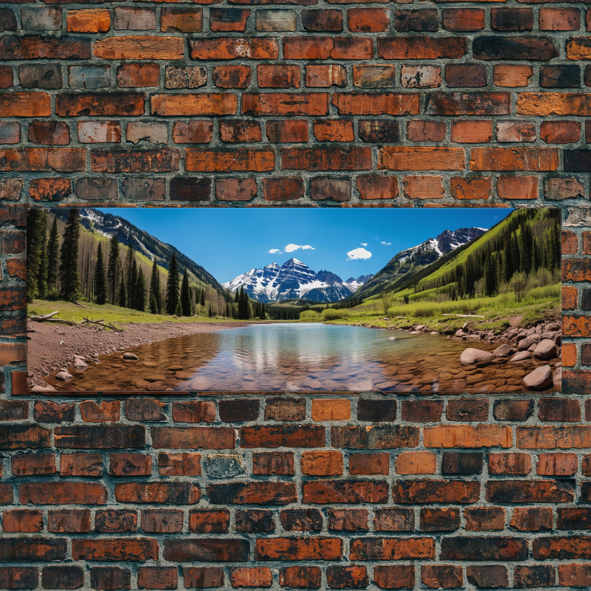 Panoramic Print of Maroon Bells Aspen Colorado Extra Large Wall Art, Panoramic Wall Art, Panoramic Landscape Print, Landscape Photography