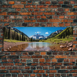 Panoramic Print of Maroon Bells Aspen Colorado Extra Large Wall Art, Panoramic Wall Art, Panoramic Landscape Print, Landscape Photography