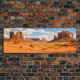 Panoramic Print of Monument Valley Navajo County Extra Large Wall Art, Panoramic Wall Art, Panoramic Landscape Print, Landscape Photography