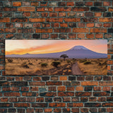 Panoramic Print of Mount Kilimanjaro Tanzania Extra Large Wall Art, Panoramic Wall Art, Panoramic Landscape Print, Landscape Photography