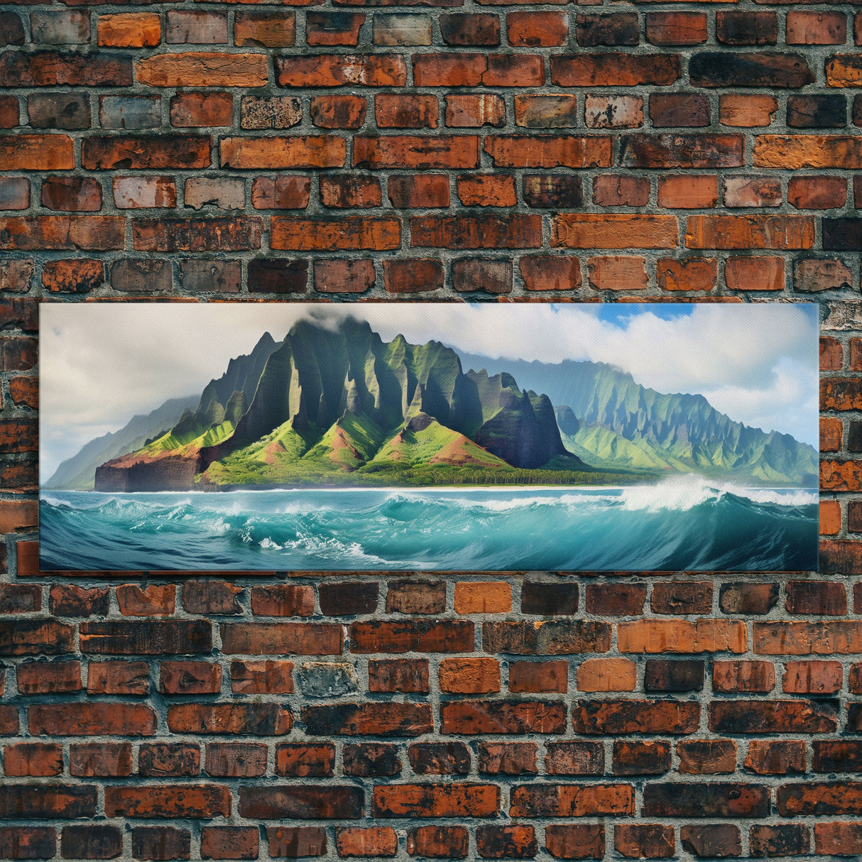 Panoramic Print of Na Pali Coast Hawaii Extra Large Wall Art, Panoramic Wall Art, Panoramic Landscape Print, Landscape Photography