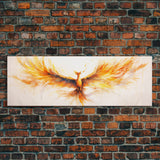 The Phoenix Panoramic Print, Mystical Rebirth, Framed Wall Art