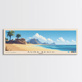 Agiba Beach, Egypt Panoramic Print, Vacation Gift, Egypt Wall Art, Beach Painting, Beach Decor, Beach Or Lakehouse Art