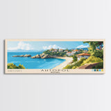 Ahtopol, Bulgaria Panoramic Beach Print, Vacation Gift, Bulgaria Wall Art, Beach Painting, Beach Decor, Beach Painting