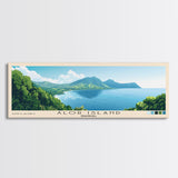 Alor Island, Indonesia Panoramic Print, Vacation Gift, Indonesia Wall Art, Beach Painting, Beach Decor, Beach Or Lakehouse Art