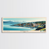 Ancud, Chile Panoramic Print, Vacation Gift, Chile Wall Art, Beach Painting, Beach Decor, Large Wall Art, Wood Frame Art