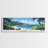 Anse Major, Seychelles Panoramic Beach Print, Vacation Gift, Seychelles Wall Art, Beach Painting, Beach Decor, Beach Painting