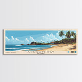 Arugam Bay, Sri Lanka Panoramic Beach Print, Vacation Gift, Sri Lanka Wall Art, Framed Canvas Print, Framed Beach Painting