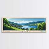 Edersee, Germany Panoramic Print, Vacation Gift, Germany Wall Art, Beach Painting, Beach Decor, Large Wall Art, Wood Frame Art