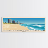 Gulf Shores Public Beach, Alabama Panoramic Beach Print, Vacation Gift, Alabama Wall Art, Beach Painting, Beach Decor, Beach Painting