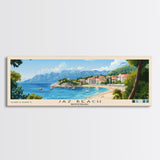 Jaz Beach, Montenegro Panoramic Print, Vacation Gift, Montenegro Wall Art, Beach Painting, Beach Decor, Beach Or Lakehouse Art