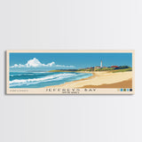 Jeffreys Bay, South Africa Panoramic Beach Print, Vacation Gift, South Africa Wall Art, Beach Painting, Beach Decor, Beach Painting