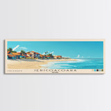 Jericoacoara, Brazil Panoramic Beach Print, Vacation Gift, Brazil Wall Art, Framed Canvas Print, Framed Beach Painting