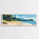 Koggala, Sri Lanka Panoramic Print, Vacation Gift, Sri Lanka Wall Art, Beach Painting, Beach Decor, Large Wall Art, Wood Frame Art