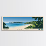 Koh Mak, Thailand Panoramic Beach Print, Vacation Gift, Thailand Wall Art, Framed Canvas Print, Framed Beach Painting