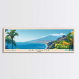 La Palma, Spain Panoramic Beach Print, Vacation Gift, Spain Wall Art, Beach Painting, Beach Decor, Beach Painting