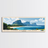 Lord Howe Island, Australia Panoramic Print, Vacation Gift, Australia Wall Art, Vacation Wall Art, Vacatation Memories, Beach Decor, Beach Or Lakehouse Art