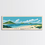 Los Roques, Venezuela Panoramic Beach Print, Vacation Gift, Venezuela Wall Art, Beach Painting, Beach Decor, Beach Painting