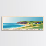 Magdalen Islands, Canada Panoramic Print, Vacation Gift, Canada Wall Art, Beach Painting, Beach Decor, Beach Or Lakehouse Art