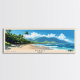 Maui, Hawaii Panoramic Print, Vacation Gift, Hawaii Wall Art, Beach Painting, Beach Decor, Beach Or Lakehouse Art