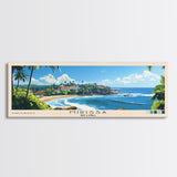 Mirissa, Sri Lanka Panoramic Beach Print, Vacation Gift, Sri Lanka Wall Art, Beach Painting, Beach Decor, Beach Painting