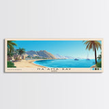 Na’ama Bay, Egypt Panoramic Beach Print, Vacation Gift, Egypt Wall Art, Beach Painting, Beach Decor, Beach Painting