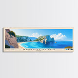 Navagio Beach, Greece Panoramic Print, Vacation Gift, Greece Wall Art, Vacation Wall Art, Vacatation Memories, Beach Decor, Beach Or Lakehouse Art