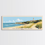 Oleron Island, France Panoramic Print, Vacation Gift, France Wall Art, Beach Painting, Beach Decor, Large Wall Art, Wood Frame Art