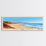 Oualidia Beach, Morocco Panoramic Beach Print, Vacation Gift, Morocco Wall Art, Framed Canvas Print, Framed Beach Painting