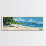 Paliton Beach, Philippines Panoramic Print, Vacation Gift, Philippines Wall Art, Vacation Wall Art, Vacatation Memories, Beach Decor, Beach Or Lakehouse Art