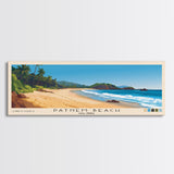 Patnem Beach, Goa, India Panoramic Print, Vacation Gift, Goa, India Wall Art, Beach Painting, Beach Decor, Large Wall Art, Wood Frame Art