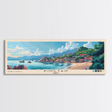 Pingtan, China Panoramic Beach Print, Vacation Gift, China Wall Art, Framed Canvas Print, Framed Beach Painting