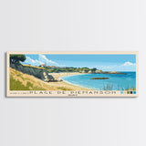 Plage de Piémanson, France Panoramic Print, Vacation Gift, France Wall Art, Beach Painting, Beach Decor, Beach Or Lakehouse Art