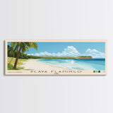 Playa Flamingo, Cuba Panoramic Print, Vacation Gift, Cuba Wall Art, Vacation Wall Art, Vacatation Memories, Beach Decor, Beach Or Lakehouse Art