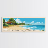 Playa Los Pinos, Cuba Panoramic Print, Vacation Gift, Cuba Wall Art, Beach Painting, Beach Decor, Beach Or Lakehouse Art