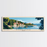 Pokrivenik, Croatia Panoramic Print, Vacation Gift, Croatia Wall Art, Beach Painting, Beach Decor, Beach Or Lakehouse Art