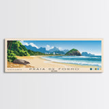 Praia de Forno, Brazil Panoramic Print, Vacation Gift, Brazil Wall Art, Beach Painting, Beach Decor, Large Wall Art, Wood Frame Art