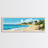 Punta Frances, Cuba Panoramic Print, Vacation Gift, Cuba Wall Art, Beach Painting, Beach Decor, Large Wall Art, Wood Frame Art