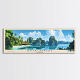 Raja Ampat, Indonesia Panoramic Print, Vacation Gift, Indonesia Wall Art, Vacation Wall Art, Vacatation Memories, Beach Decor, Beach Or Lakehouse Art