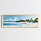 Rangali Island, Maldives Panoramic Beach Print, Vacation Gift, Maldives Wall Art, Beach Painting, Beach Decor, Beach Painting