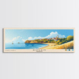 Rügen, Germany Panoramic Beach Print, Vacation Gift, Germany Wall Art, Beach Painting, Beach Decor, Beach Painting