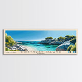 Rottnest Island, Australia Panoramic Print, Vacation Gift, Australia Wall Art, Beach Painting, Beach Decor, Beach Or Lakehouse Art